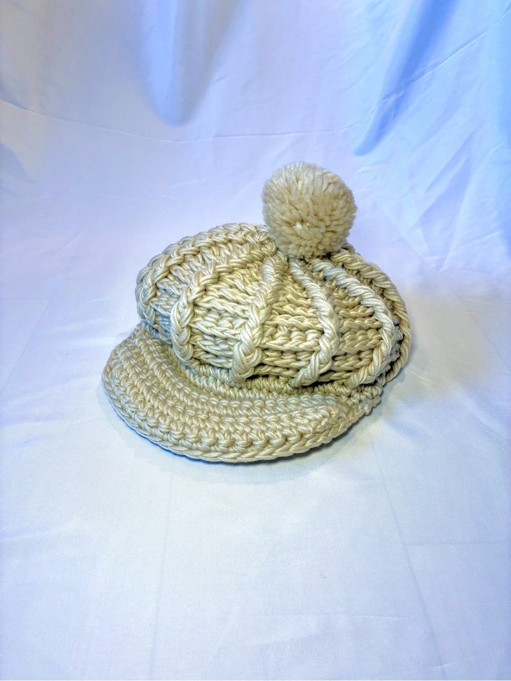 Vintage Wool Crotchet Knit Hat